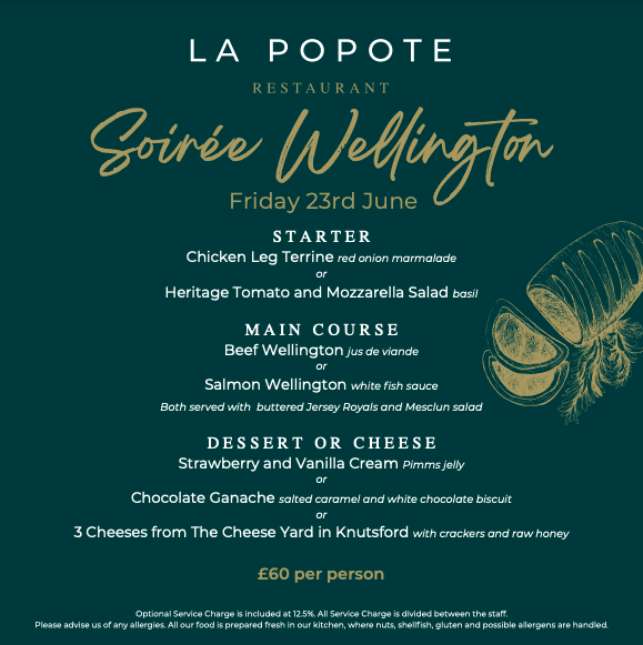 Join Us June 23rd for Beef Wellington!